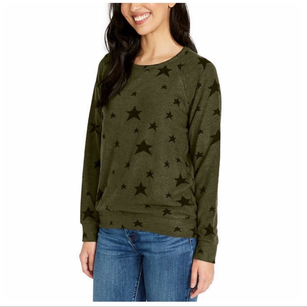 BUFFALO Ladies Printed Cozy Top, Green (L) - Picture 2 of 6